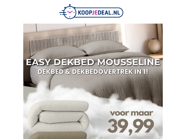 Easy Dekbed & Overtrek Mousseline ✨