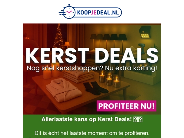 Allerlaatste Kans op Kerst Deals! 🎅🏼