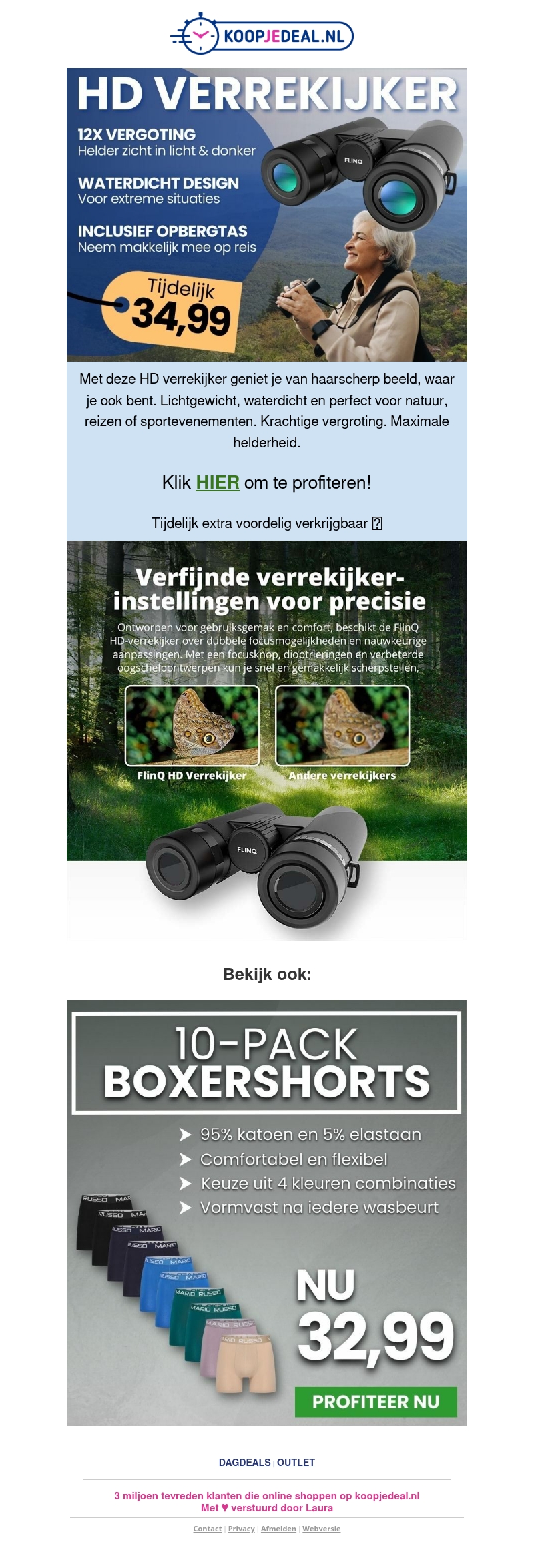 HD Verrekijker Tijdelijk 34,99 🔎 HD Verrekijker Tijdelijk 34,99 🔎