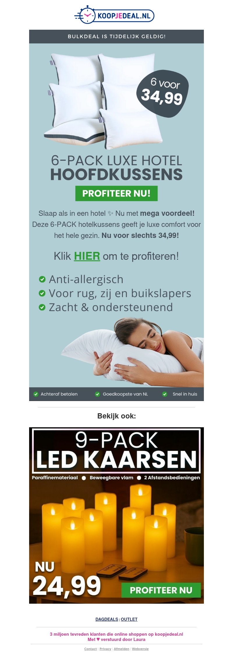 6-PACK Luxe Hotel Kussens 34,99 ๐ฑ 6-PACK Luxe Hotel Kussens 34,99 ๐ฑ