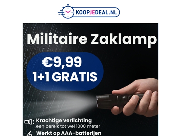 Actie: 2 Zaklampen voor 9,99 🔦