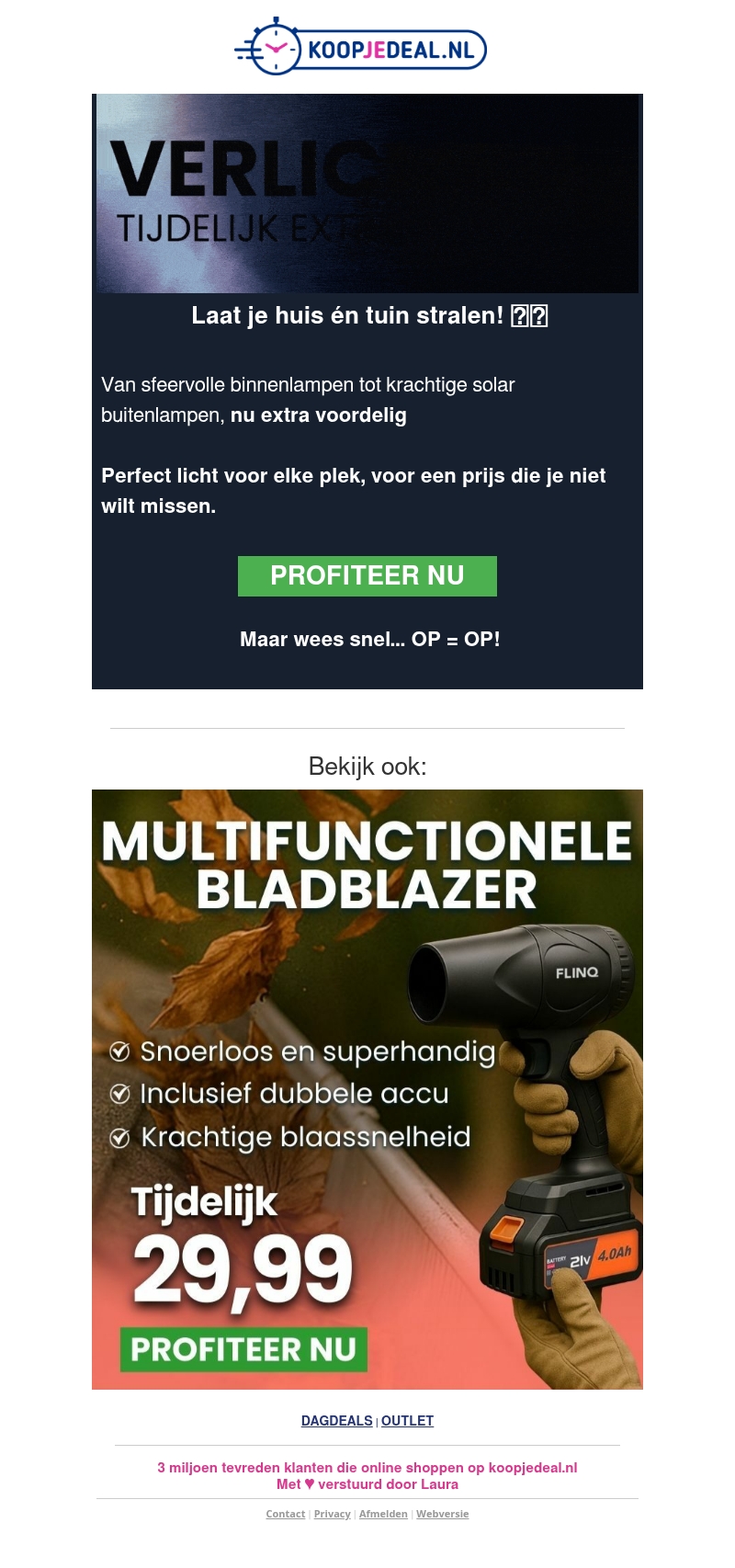 Verlichting met Mega Korting ๐ก Verlichting met Mega Korting ๐ก