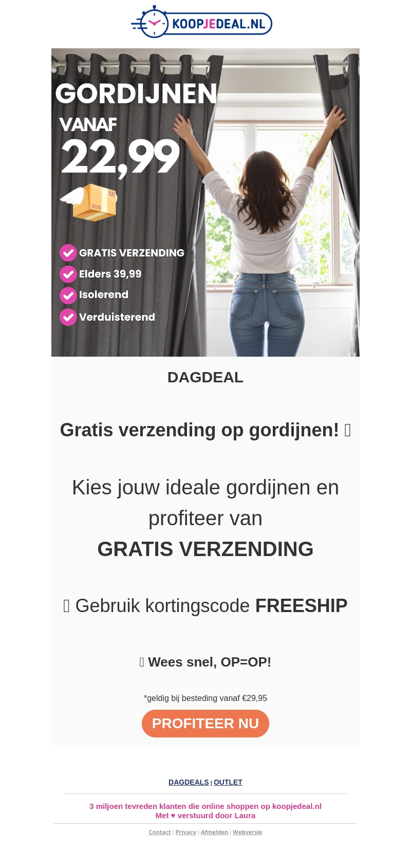 Gratis verzending op alle gordijnen! đ Gratis verzending op alle gordijnen! đ