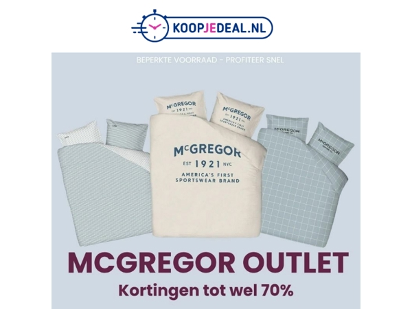 Mega McGregor Sale 🛍️Nu of Nooit!