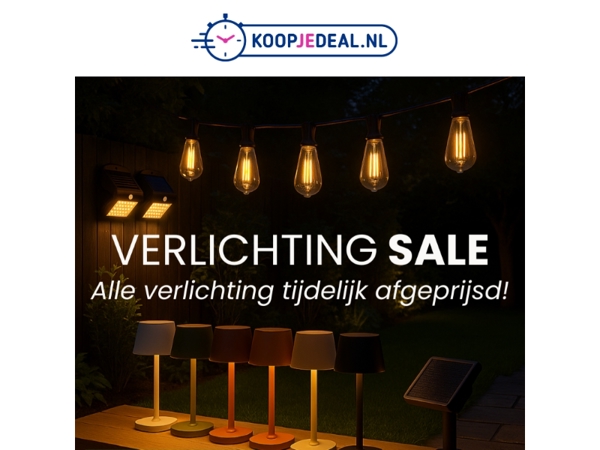 Nieuw: Verlichting Sale 💡-70%