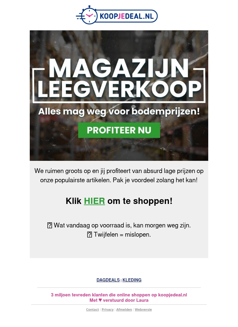 Magazijn Leegverkoop❗ Magazijn Leegverkoop❗
