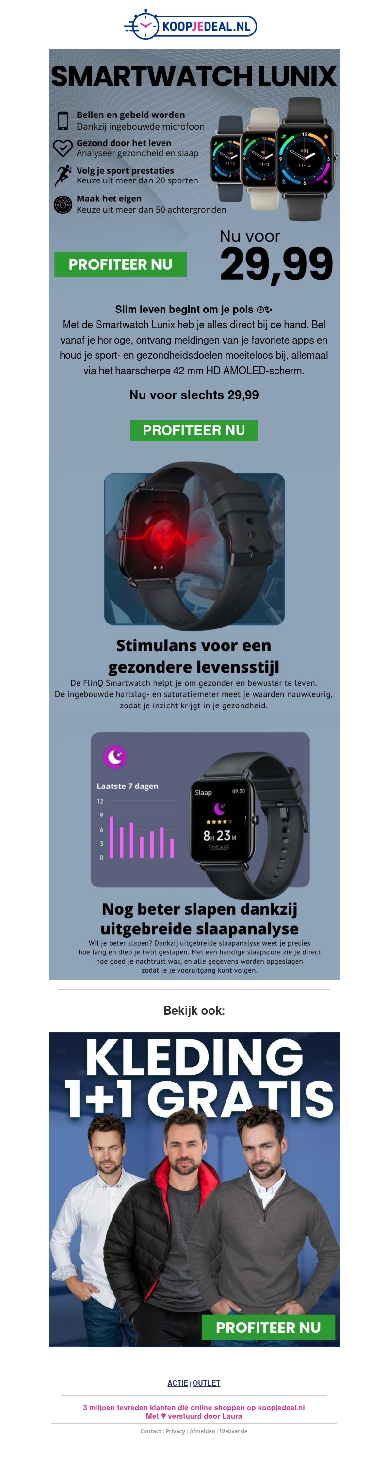 Smartwatch Tijdelijk 29,99 ⌚ Smartwatch Tijdelijk 29,99 ⌚