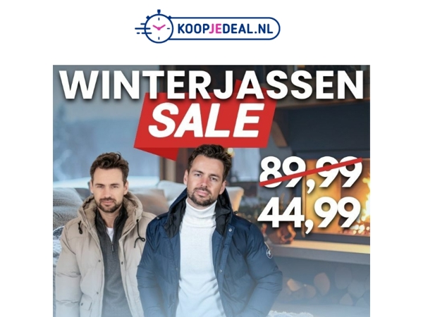 50% KORTING op Winterjassen 🧥