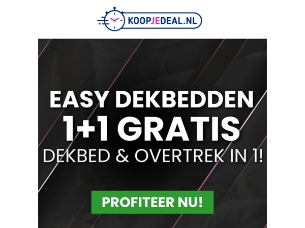 Lazy Dekbedden 1+1 GRATIS