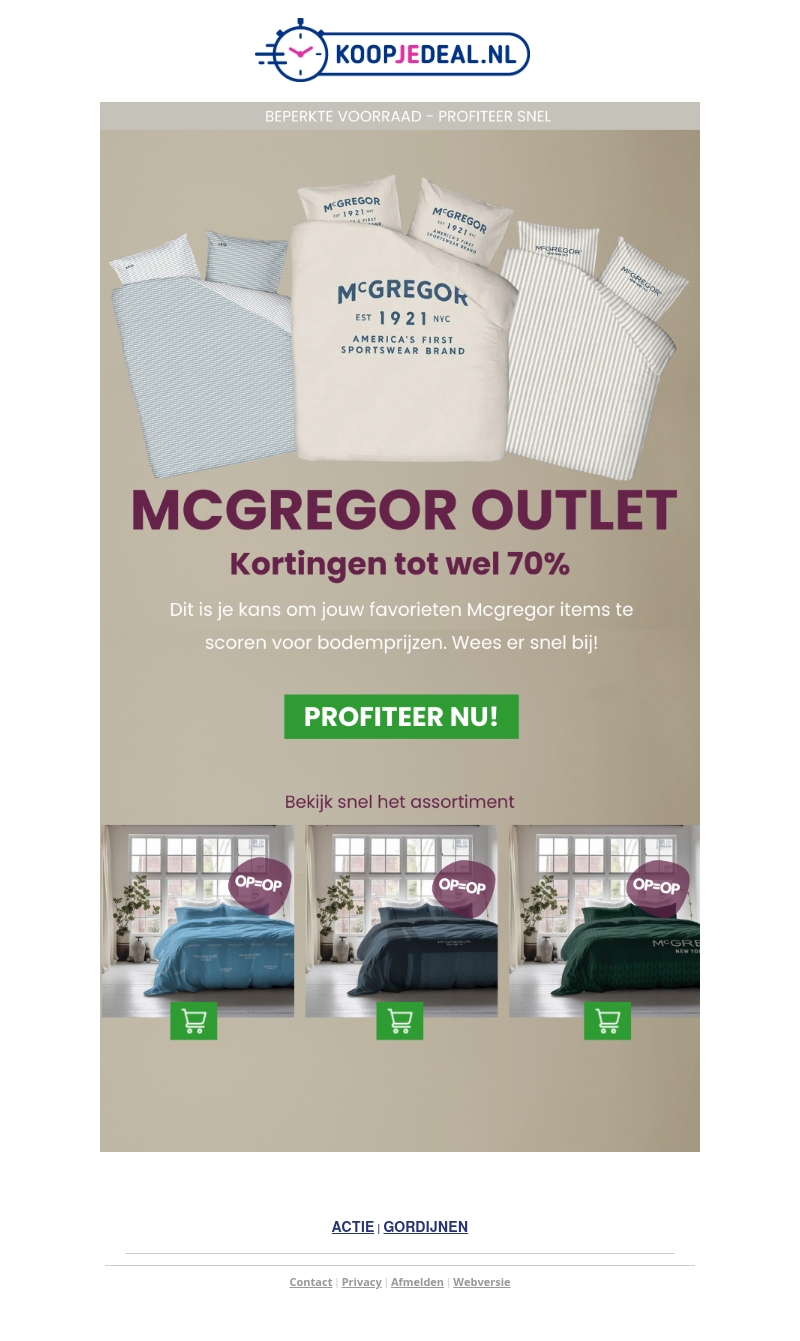 McGregor Dekbedovertrek Outlet π΄ McGregor Dekbedovertrek Outlet π΄