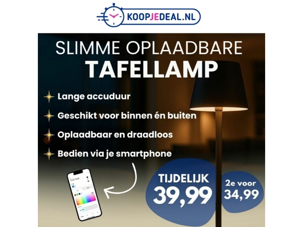 Slimme Tafellamp = tijdelijk terug 💡