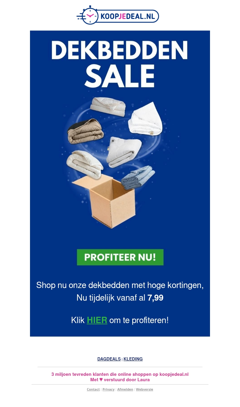 Dekbedden tijdelijk vanaf 7,99 ๐จ Dekbedden tijdelijk vanaf 7,99 ๐จ
