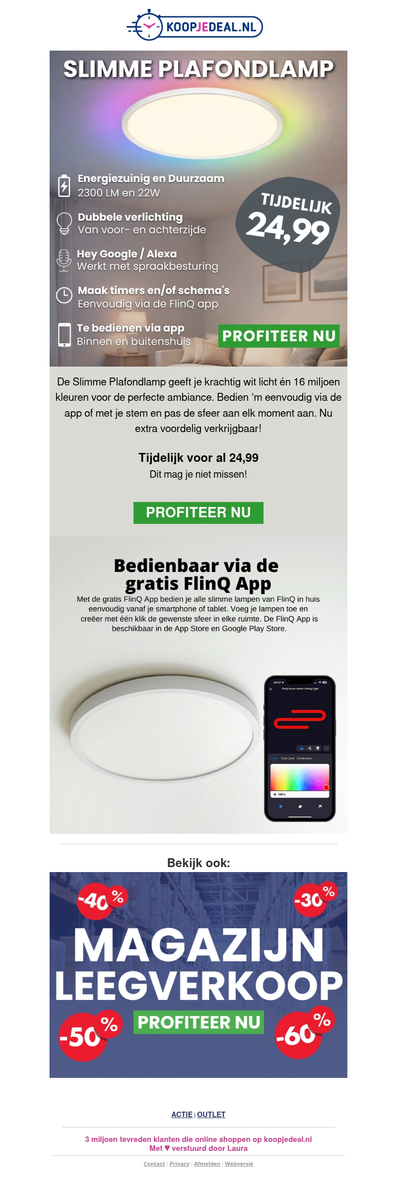 Nieuw: Slimme Plafondlamp 24,99 ๐ฑ Nieuw: Slimme Plafondlamp 24,99 ๐ฑ