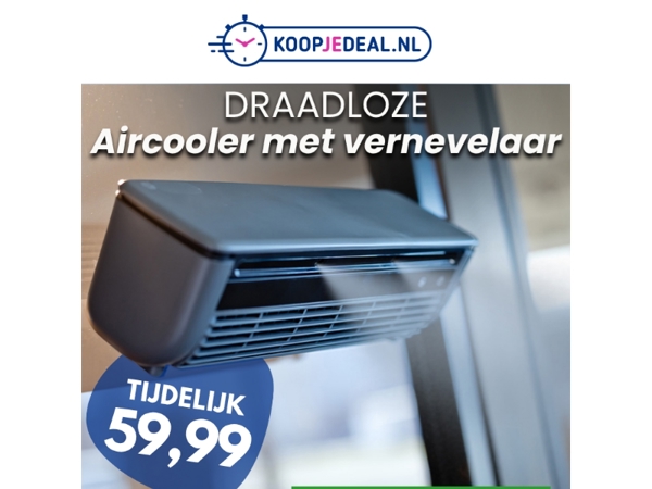Nieuw: Draadloze Aircooler 59,99 🤯
