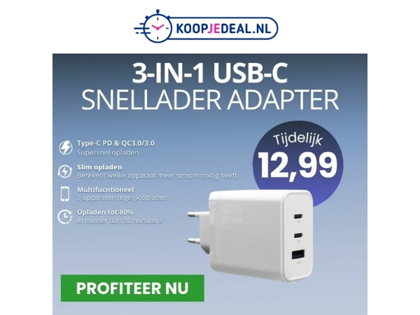 Snellader & USB-C kabels voor 12,99 ⚠️