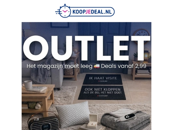 Outlet 🛒 Het Magazijn moet leeg