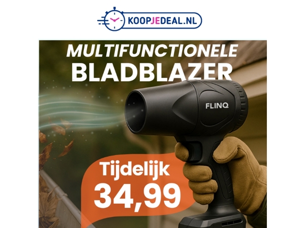 Nieuw: Draadloze Multi Bladblazer 🍃