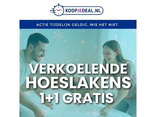 1+1 GRATIS: Verkoelende Hoeslakens 🥶