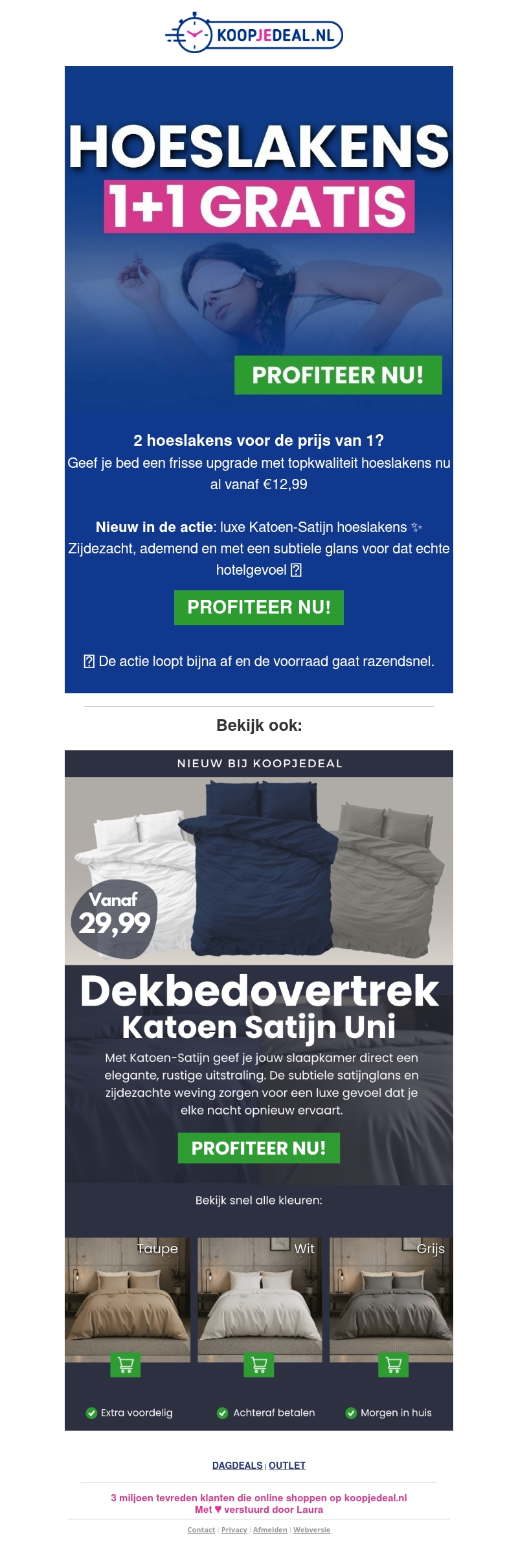2 Hoeslakens voor de Prijs van 1❓ 2 Hoeslakens voor de Prijs van 1❓