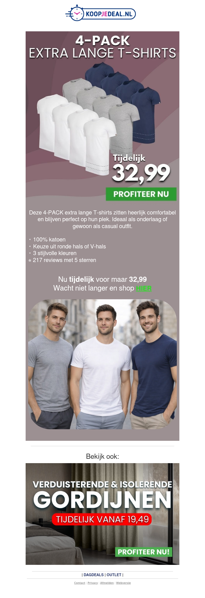 4-PACK Lange T-Shirts nu 32,99 🛍️ 4-PACK Lange T-Shirts nu 32,99 🛍️