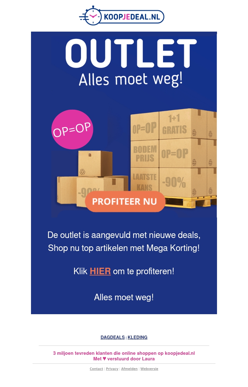 Outlet = Aangevuld met Nieuwe Deals ๐จ Outlet = Aangevuld met Nieuwe Deals ๐จ