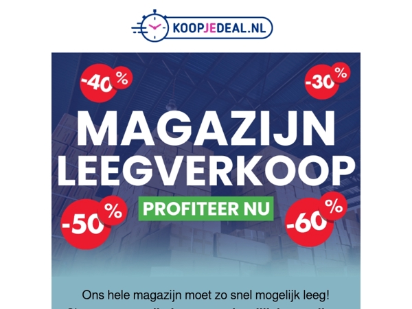 Ons hele Magazijn Moet Leeg! 📦