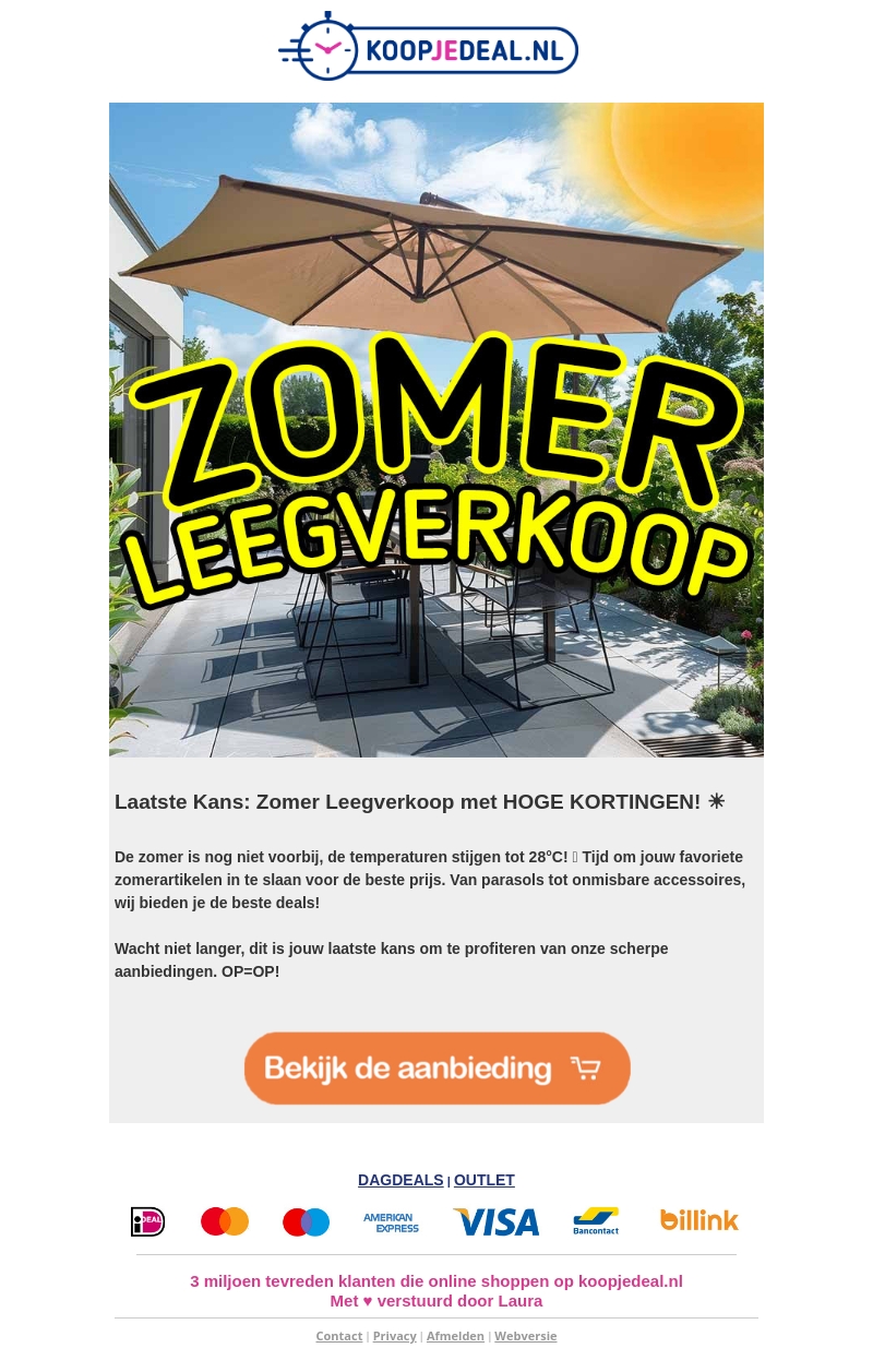 ⏰Laatste Kans: Zomer Leegverkoop ☀️ ⏰Laatste Kans: Zomer Leegverkoop ☀️