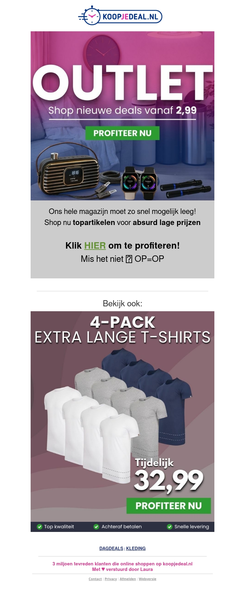 Ons hele Magazijn Moet Leeg! π¦ Ons hele Magazijn Moet Leeg! π¦
