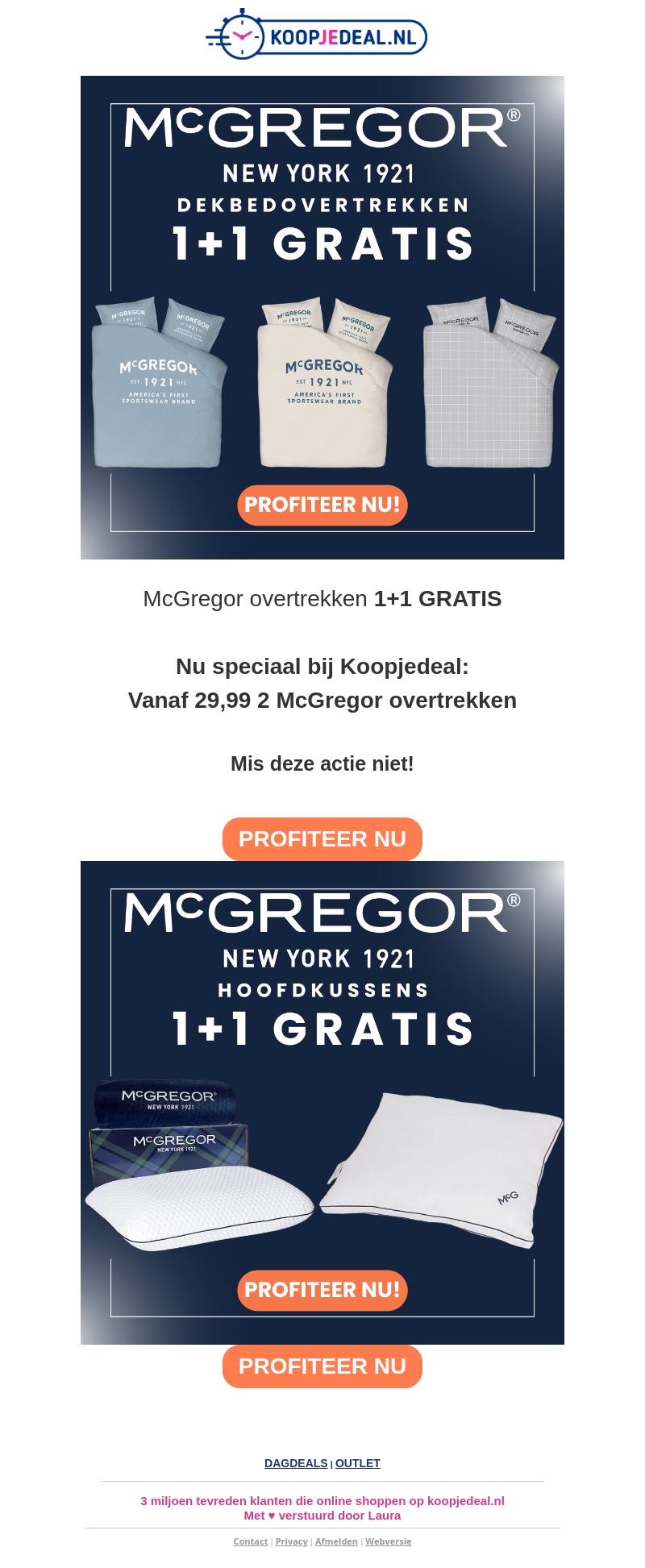 McGregor: 1+1 GRATIS McGregor: 1+1 GRATIS