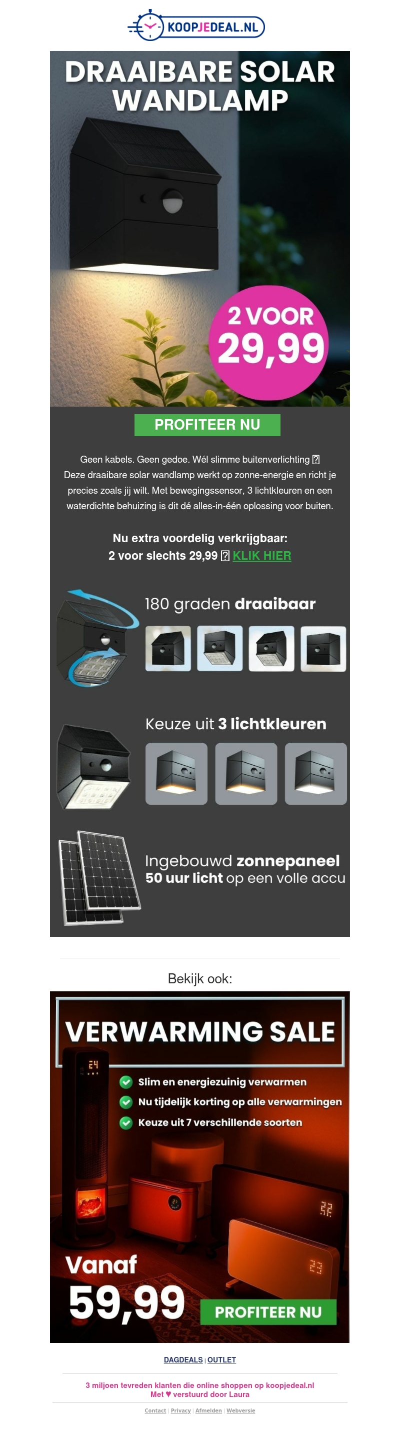 2-PACK Solar Wandlampen nu 29,99 ๐ก 2-PACK Solar Wandlampen nu 29,99 ๐ก