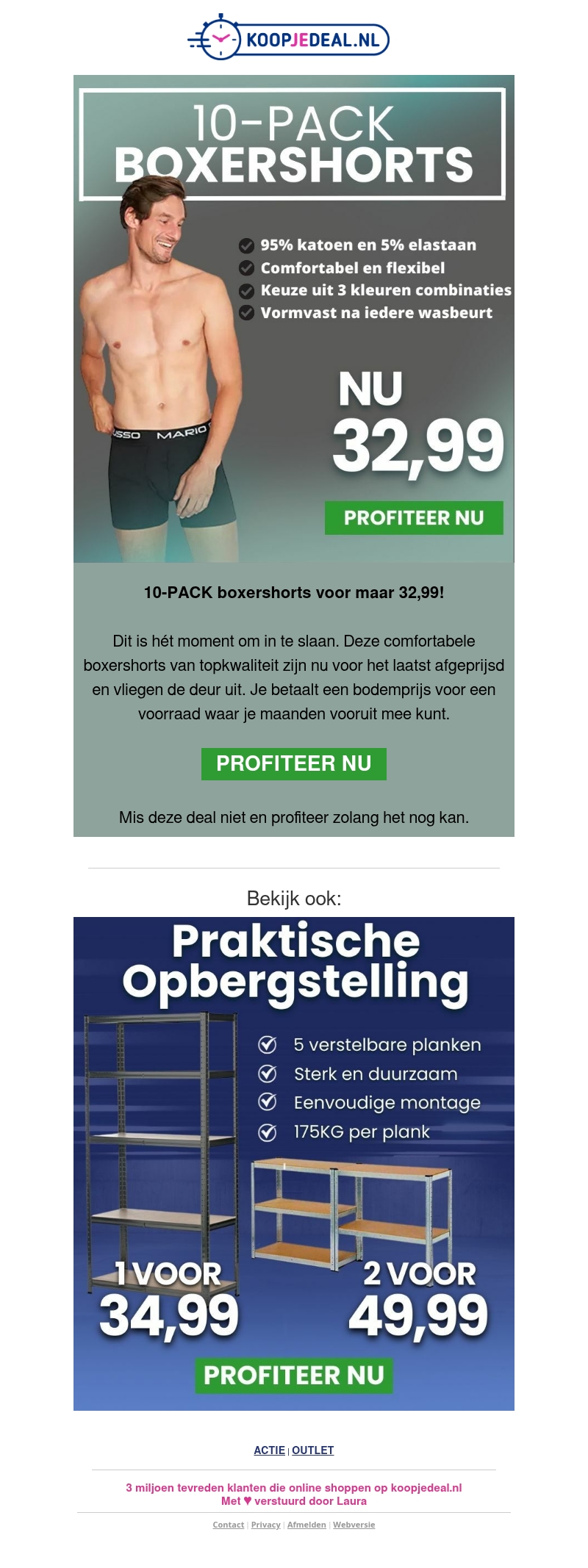 Laatste kans: 10 Boxershorts voor 32,99 ⏱️ Laatste kans: 10 Boxershorts voor 32,99 ⏱️