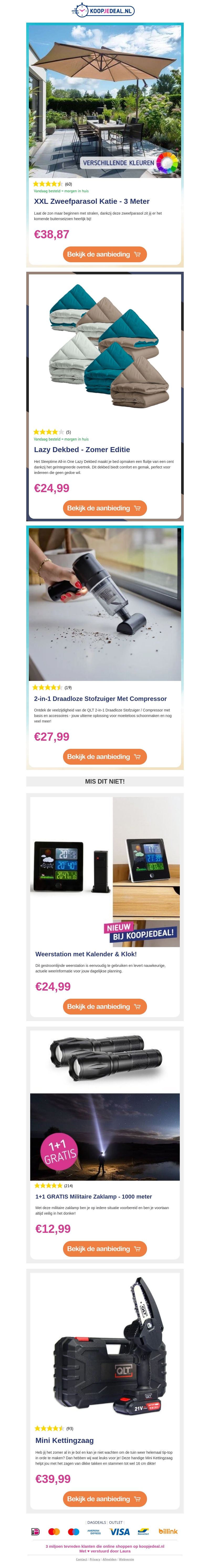 MEGA DUMP: Zweefparasol €38,87 🤯 | Lazy Zomer Dekbed 🌤️ | Draadloze Kruimeldief 💨 MEGA DUMP: Zweefparasol €38,87 🤯 | Lazy Zomer Dekbed 🌤️ | Draadloze Kruimeldief 💨