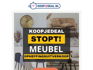 Meubels bijna uitverkocht