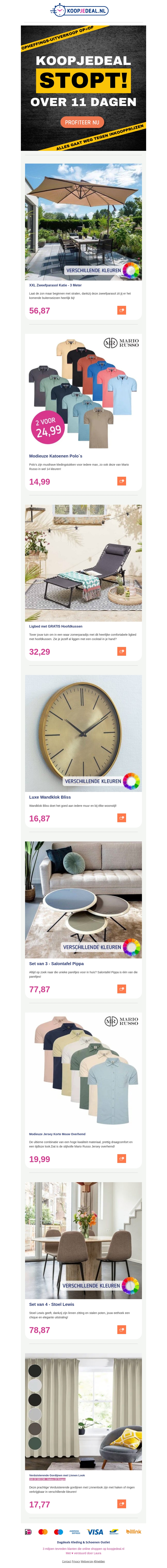Modieuze Polo 2 voor 24,99 | Ligbed + Gratis Hoofdkussen nu 32,29 | Set van 3 Salontafel EXTRA korting - De deals van vandaag Modieuze Polo 2 voor 24,99 | Ligbed + Gratis Hoofdkussen nu 32,29 | Set van 3 Salontafel EXTRA korting - De deals van vandaag