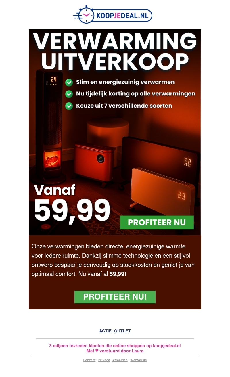 Verwarm Je Huis voor al 59,99 π₯ Verwarm Je Huis voor al 59,99 π₯