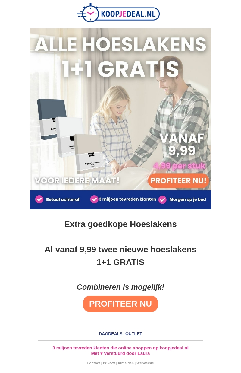 Hoge korting op HOESLAKENS Hoge korting op HOESLAKENS