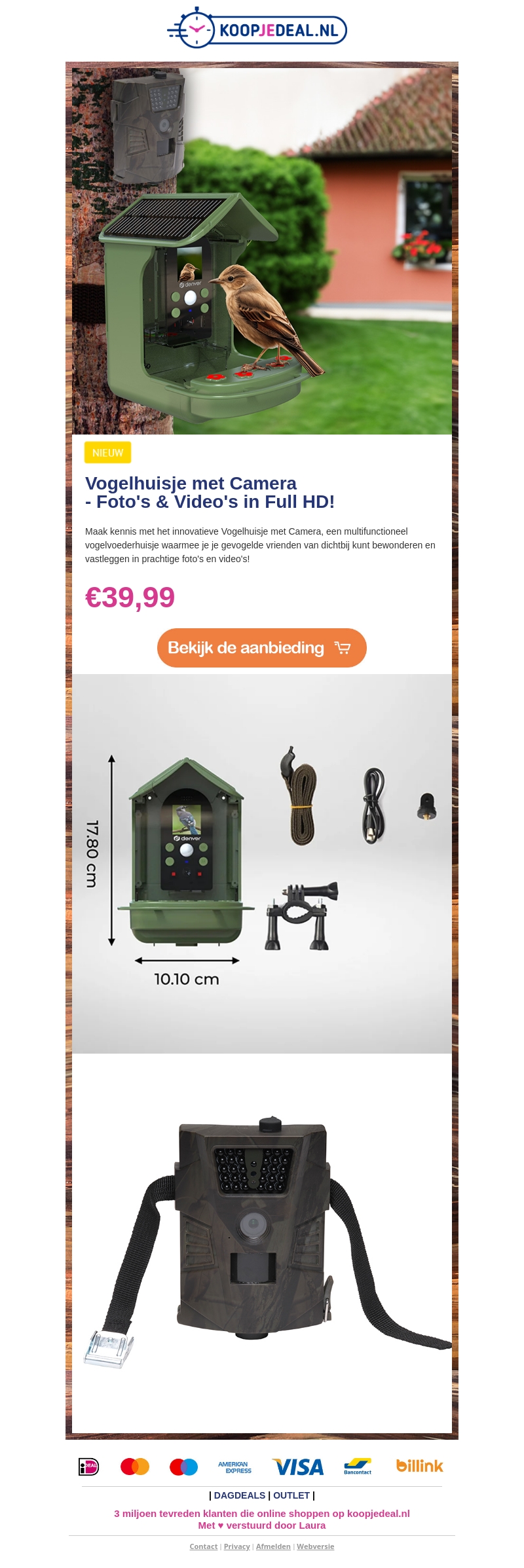 NIEUW: Vogelhuisje met Camera π¦ββ¬ NIEUW: Vogelhuisje met Camera π¦ββ¬