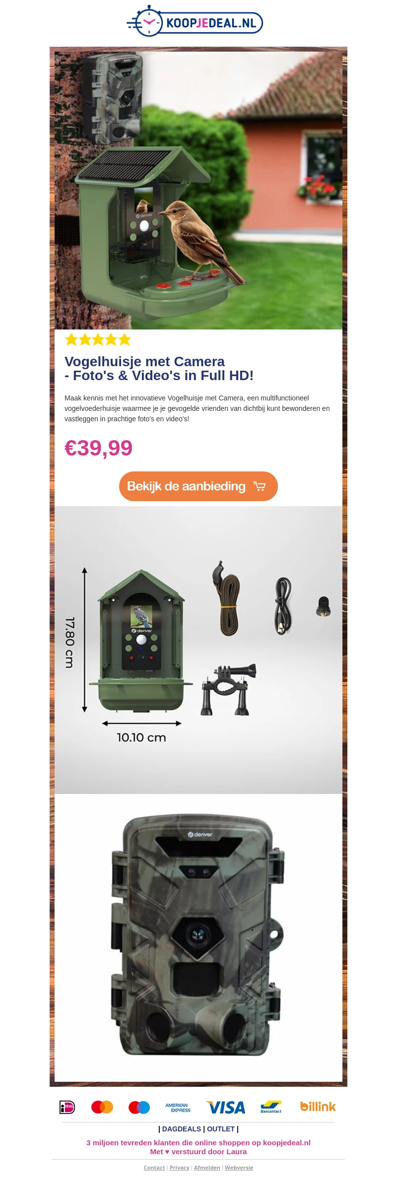 NIEUW: Vogelhuisje met Camera ๐ฆโโฌ NIEUW: Vogelhuisje met Camera ๐ฆโโฌ