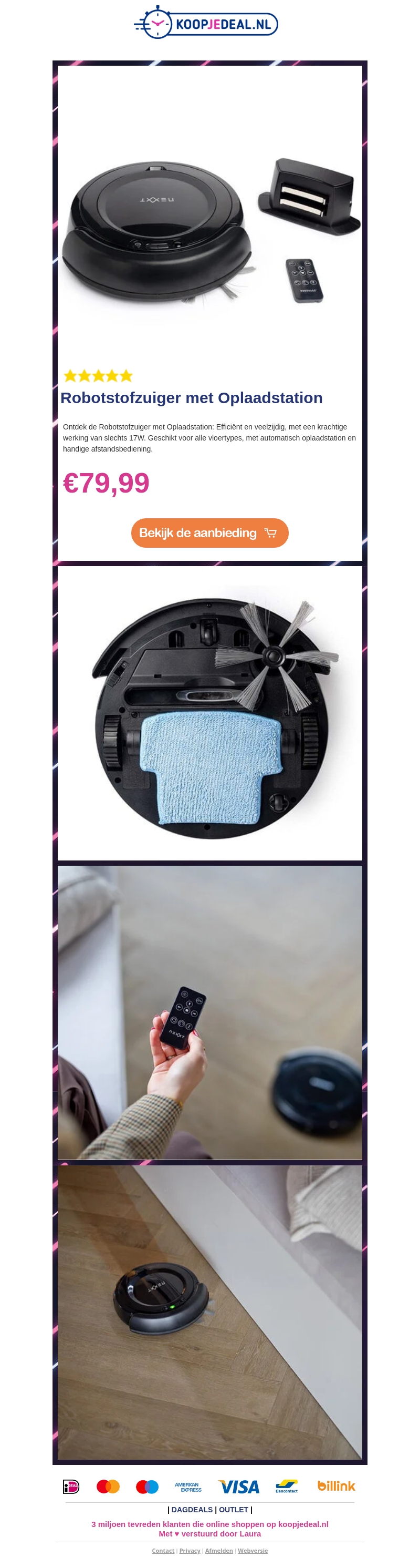 NU: Robotstofzuiger €79,99 🤖 NU: Robotstofzuiger €79,99 🤖