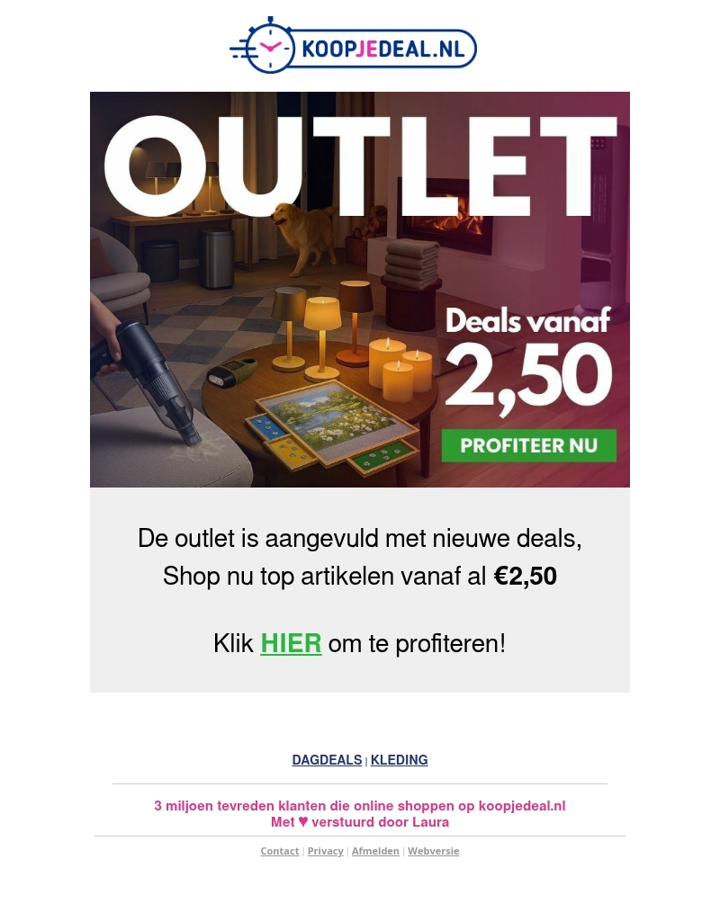 Outlet = Aangevuld met Nieuwe Deals ๐จ Outlet = Aangevuld met Nieuwe Deals ๐จ