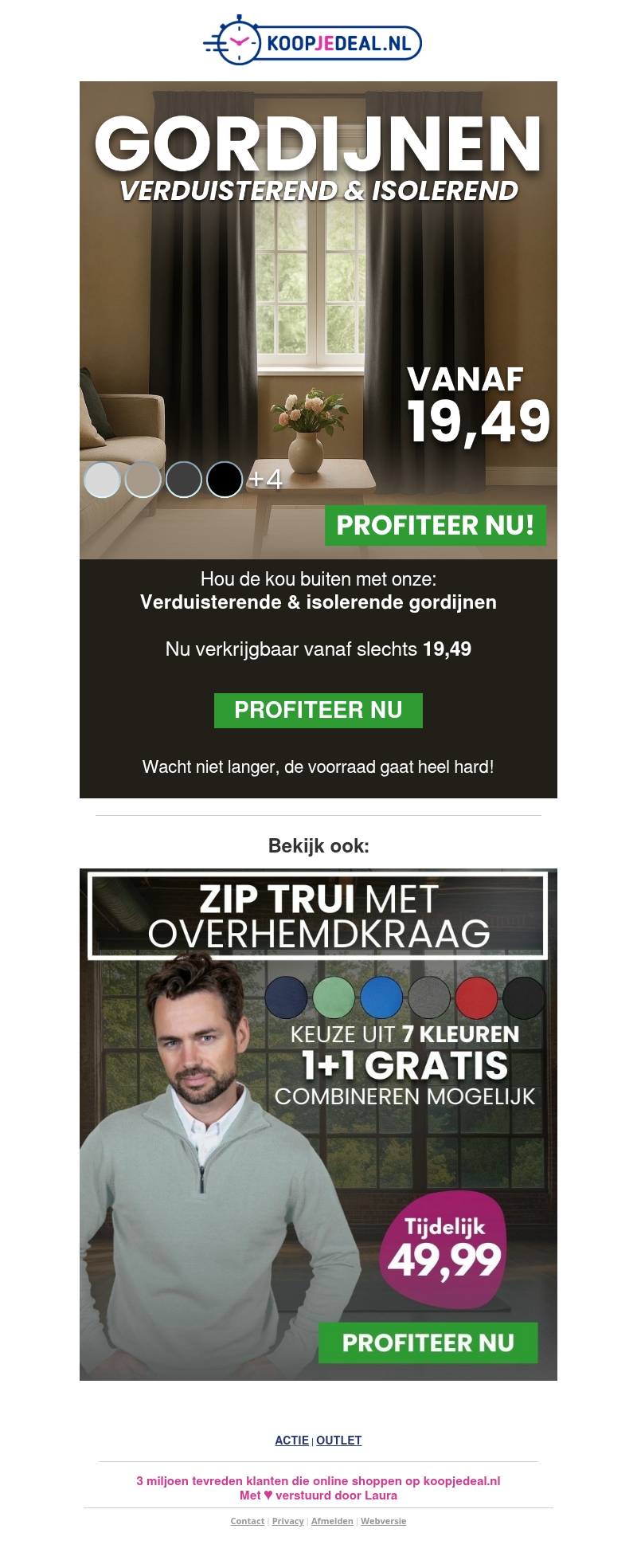 Isolerende Gordijnen voor 19,49? Isolerende Gordijnen voor 19,49?
