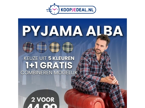 Shop nu 2 Pyjama's voor al 39,99 😴