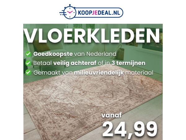 Vloerkleden voor 24,99 💥