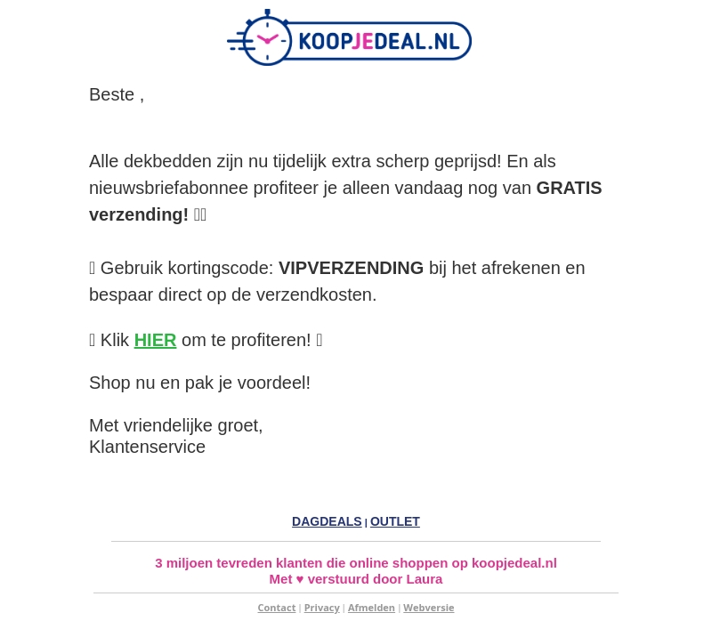 RE: Gratis Verzending π¦ RE: Gratis Verzending π¦