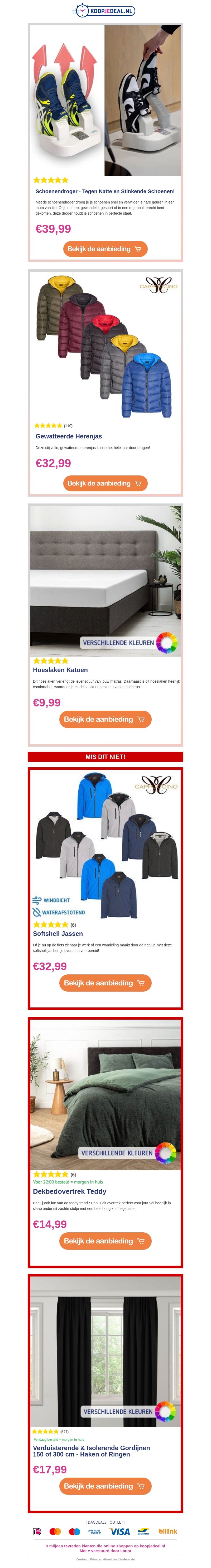 📉Prijsverlaging: Schoenendroger €39,99 👟 / Gewatteerde Herenjas €32,99🧥 / Hoeslaken Katoen €9,99💤 📉Prijsverlaging: Schoenendroger €39,99 👟 / Gewatteerde Herenjas €32,99🧥 / Hoeslaken Katoen €9,99💤