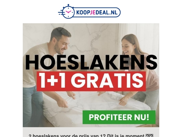 2 Hoeslakens voor al 12,99❗