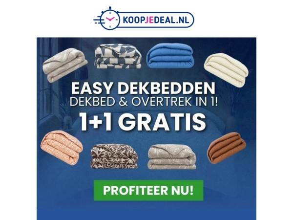 Nooit meer je bed opmaken?