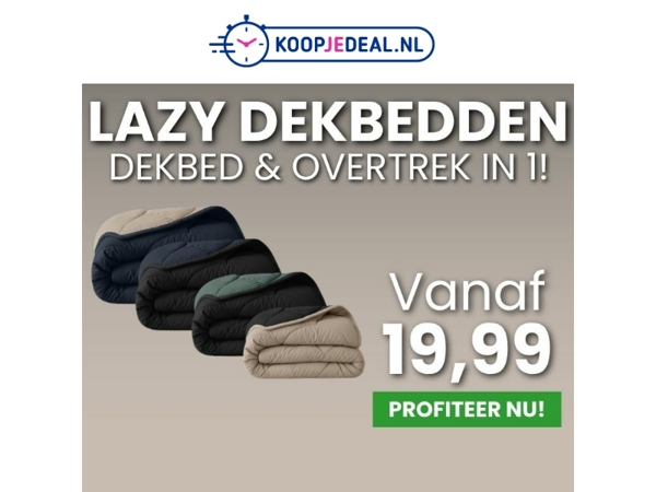 Dekbed & Overtrek in 1 voor 19,99❗