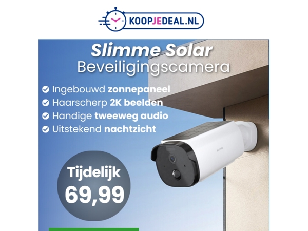 Slimme Solar Beveiligingscamera's 📸