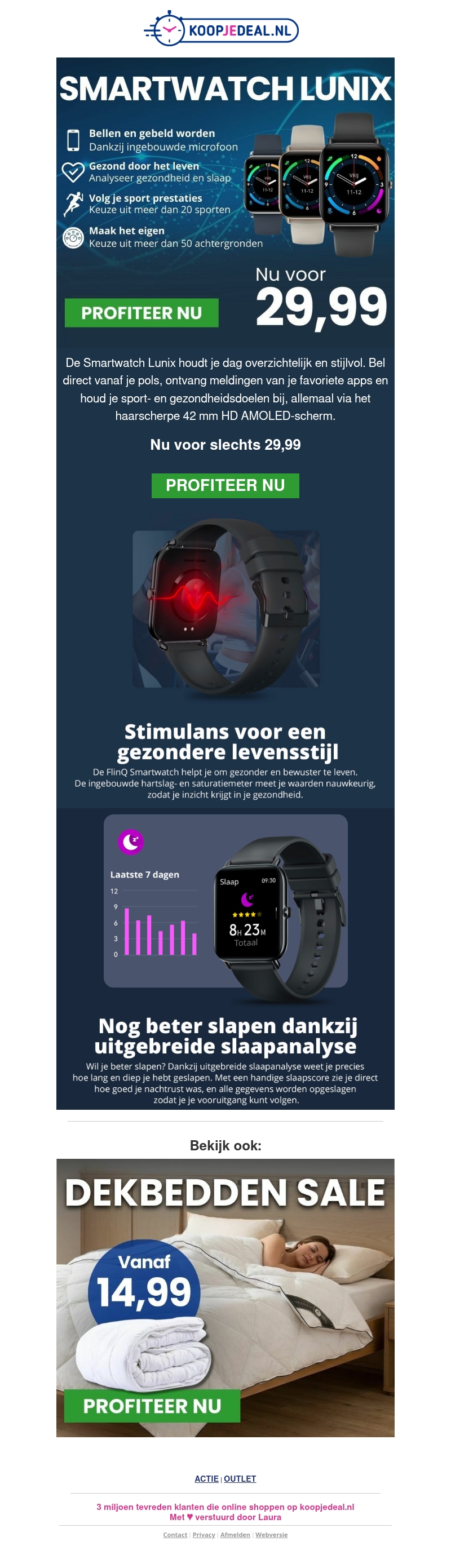 Nieuw: Smartwatch Lunix nu 29,99 ⌚ Nieuw: Smartwatch Lunix nu 29,99 ⌚